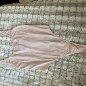 Pink Sleeveless Bodysuit For